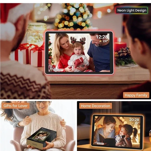 Digital Photo Frame with Remote Connections  Photo & Video